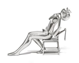 Ernest Trova - Study/Falling Man (Seated Figure I), 1986