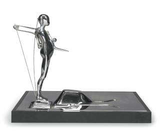 Ernest Trova - Study: Falling Man Series (Landscape)