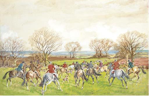 Ernest William Aldworth - Setting off; and In full gallop