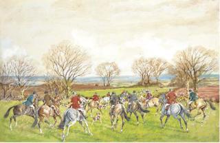 Ernest William Aldworth - Setting off; and In full gallop