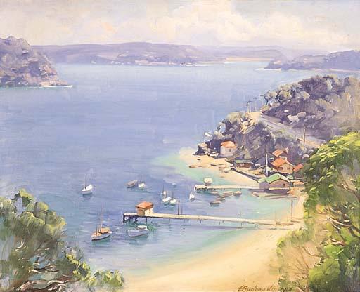 Ernest William Buckmaster - A View of the Hawkesbury and Lion Head