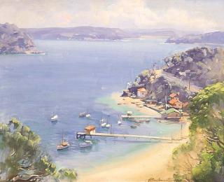 Ernest William Buckmaster - A View of the Hawkesbury and Lion Head