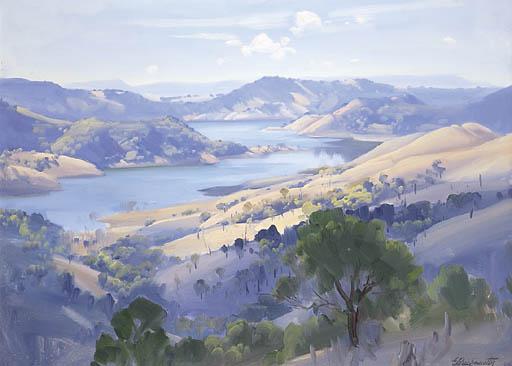 Ernest William Buckmaster - Eildon Weir Landscape