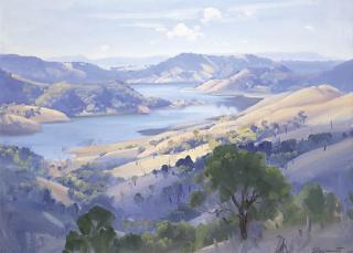Ernest William Buckmaster - Eildon Weir Landscape