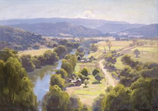 Ernest William Buckmaster - Morning along the Goulburn Thornton towards Eildon, Victoria