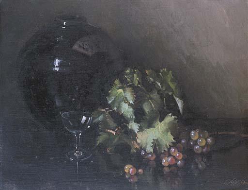 Ernest William Buckmaster - Still Life with Grapes