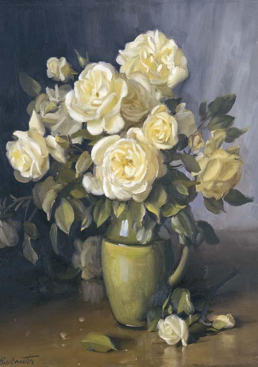 Ernest William Buckmaster - Yellow Roses
