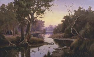 Ernest William Christmas - On The Murray River