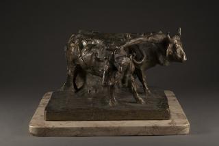 Ernesto Bazzaro - Buoi con giogo