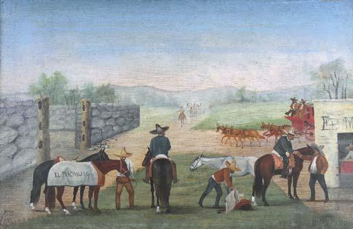 Ernesto Icaza - Preparándose para la carrera parejera (El Tlacuelero)