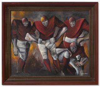 Ernie Barnes - The Red Wall