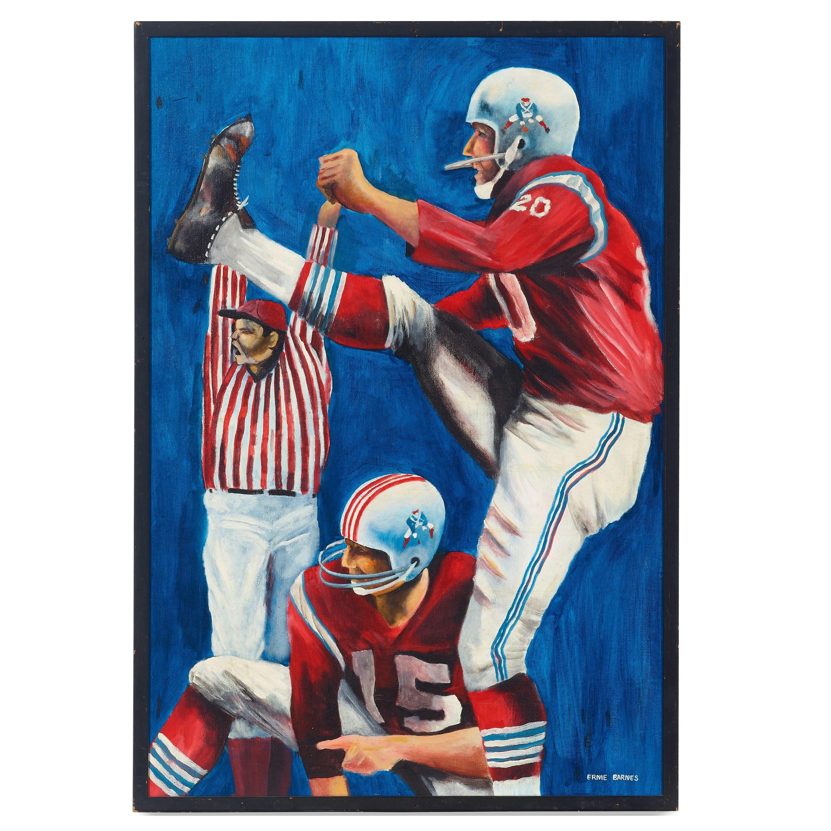 Ernie Barnes - Untitled (Boston Patriots), circa 1962