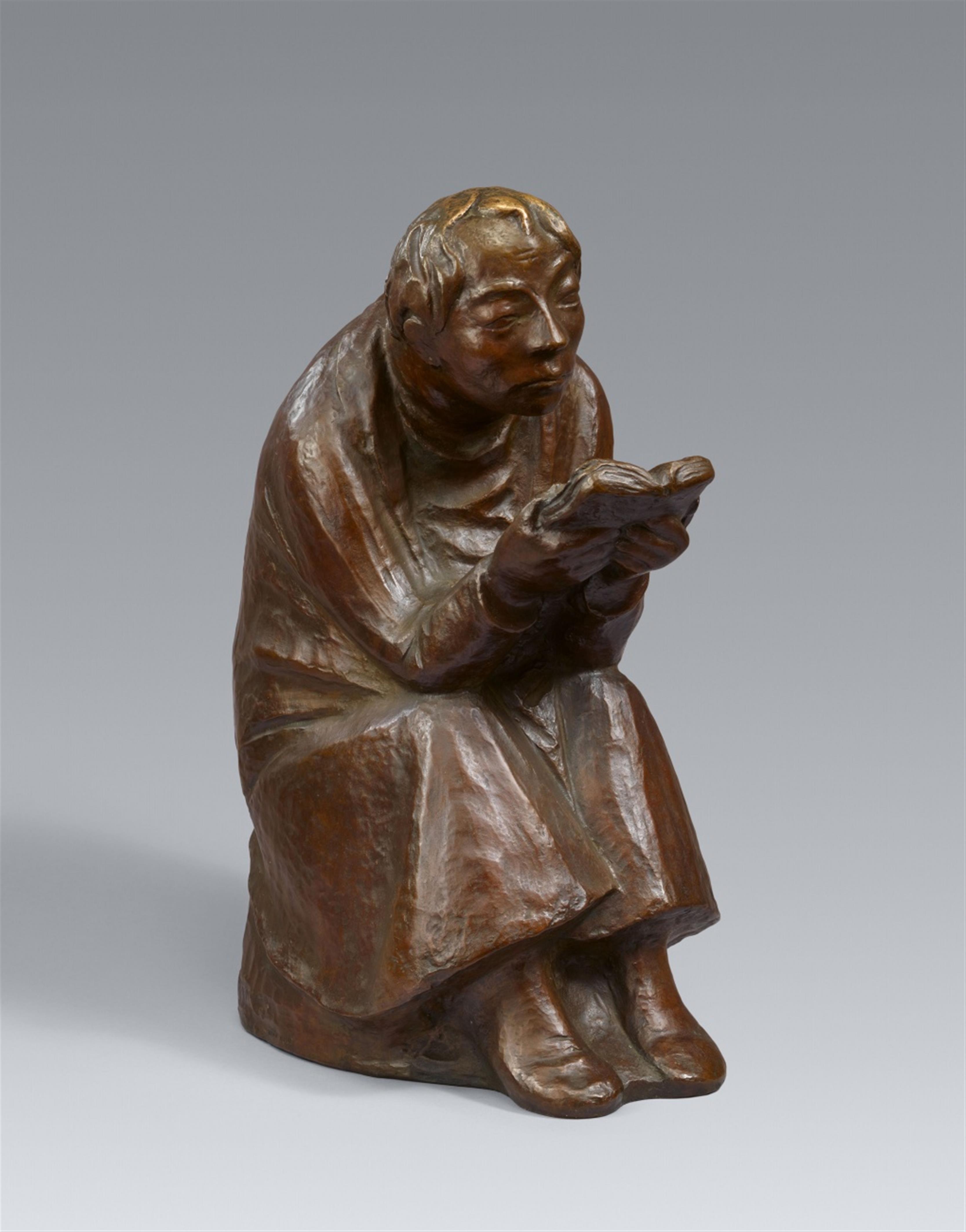 Ernst Barlach - Der Buchleser (Lesender Mann im Wind)