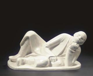 Ernst Barlach - Liegender Bauer