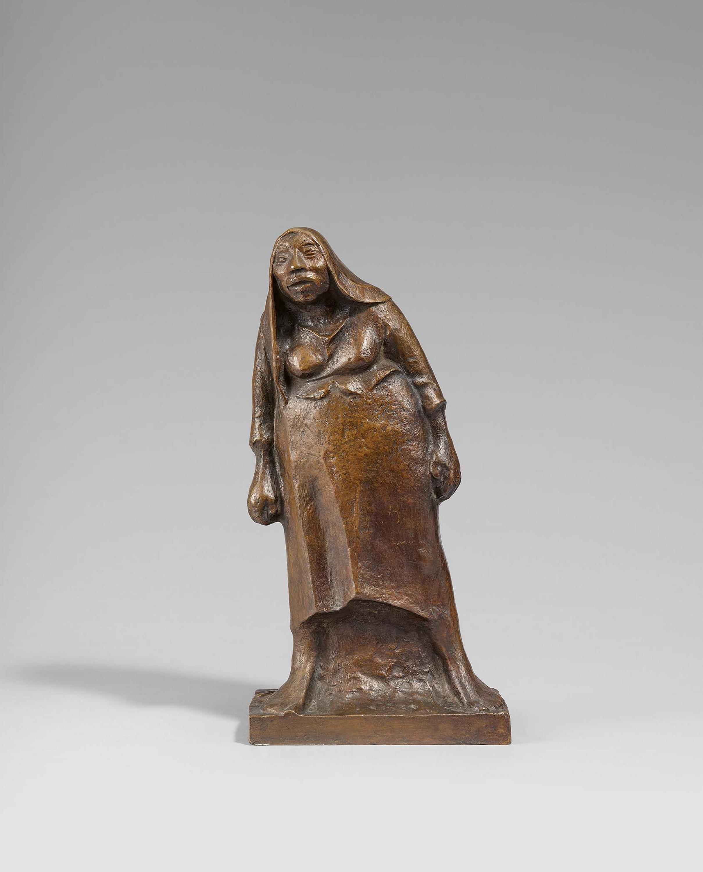 Ernst Barlach - Stehende Bäuerin.