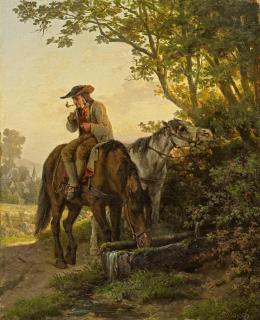 Ernst Bosch - Pause an der Tränke.