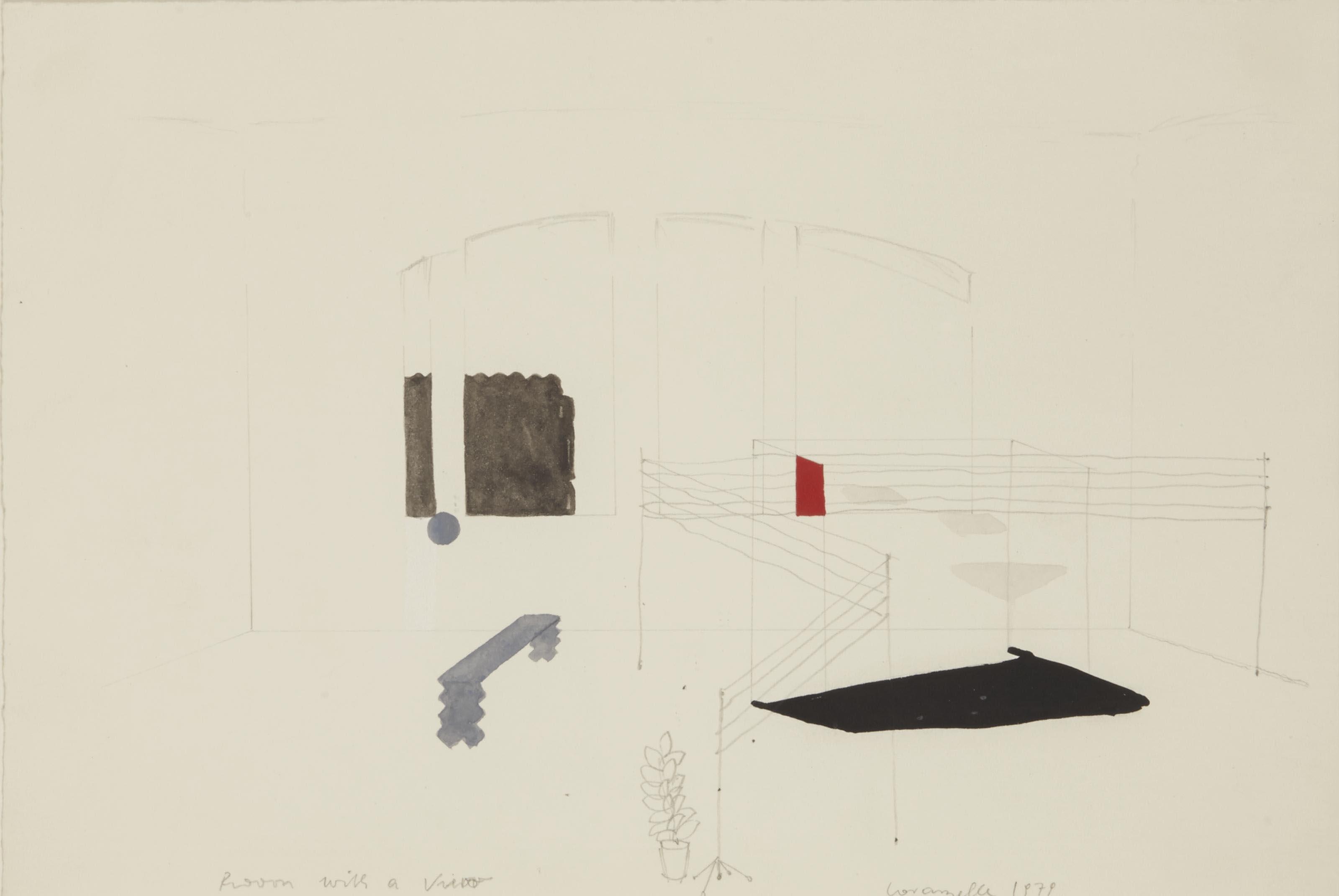 Ernst Caramelle - Un ensemble de deux oeuvres sur papier  (i) Virtuositat is nicht genug  (ii) Room with a view