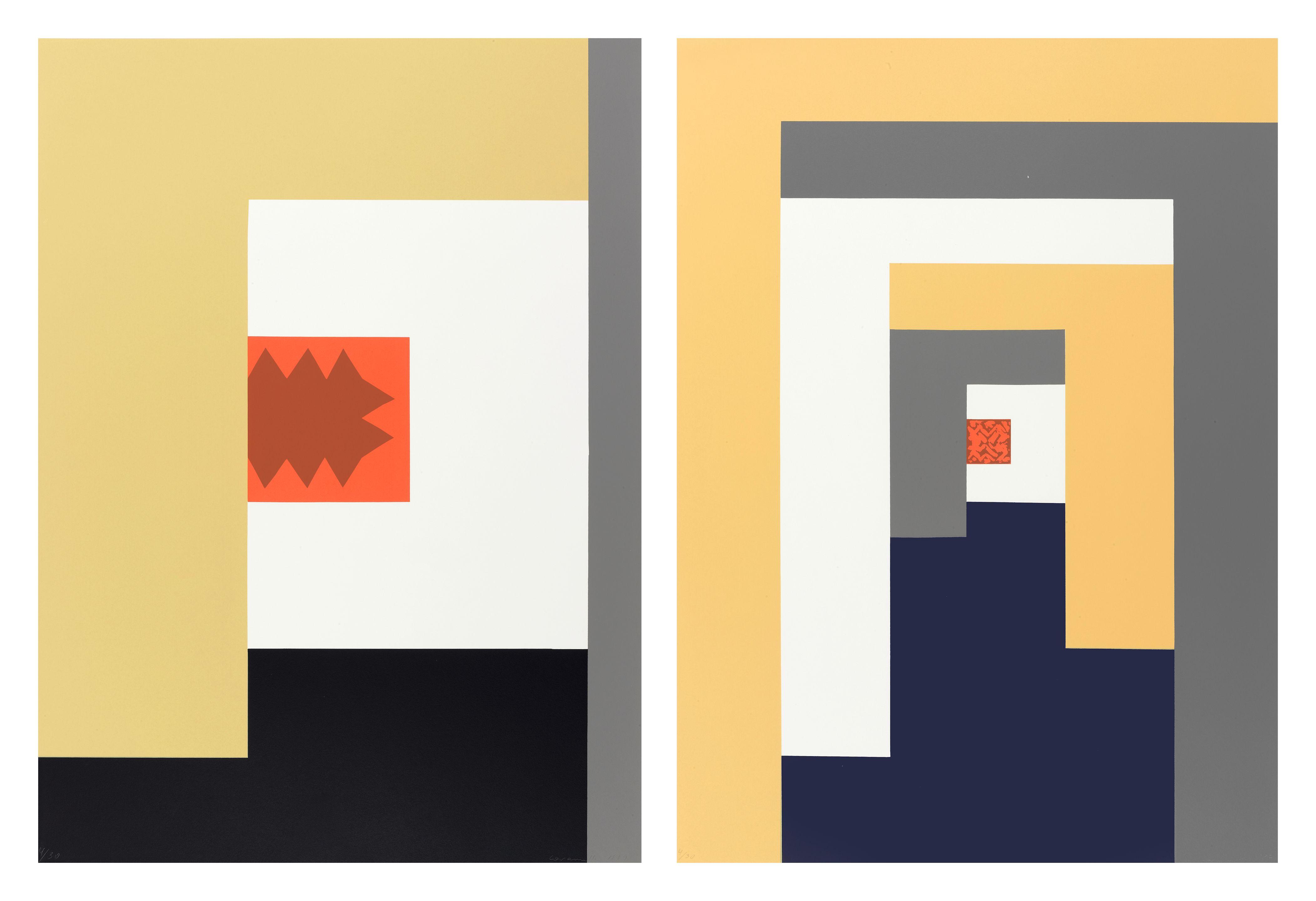 Ernst Caramelle - Untitled (2 works)