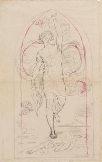 Ernst Deger - Sankt Michael mit dem Flammenschwert triumphiert über die