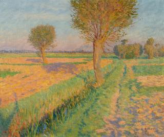 Ernst Eitner - „Abend in den Feldern von Allermöhe“