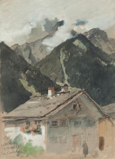 Ernst Erwin Oehme - Das Reutehorn bei St. Gallenkirch (Vorarlberg)