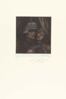 Ernst Fuchs - 4 Bll.: Genie und Tier – Esthers Tanz – Luna – Der Soldat und