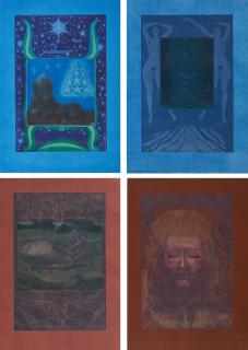 Ernst Fuchs - Aus: Sieben Bilder und Sprüche der Sphinx.