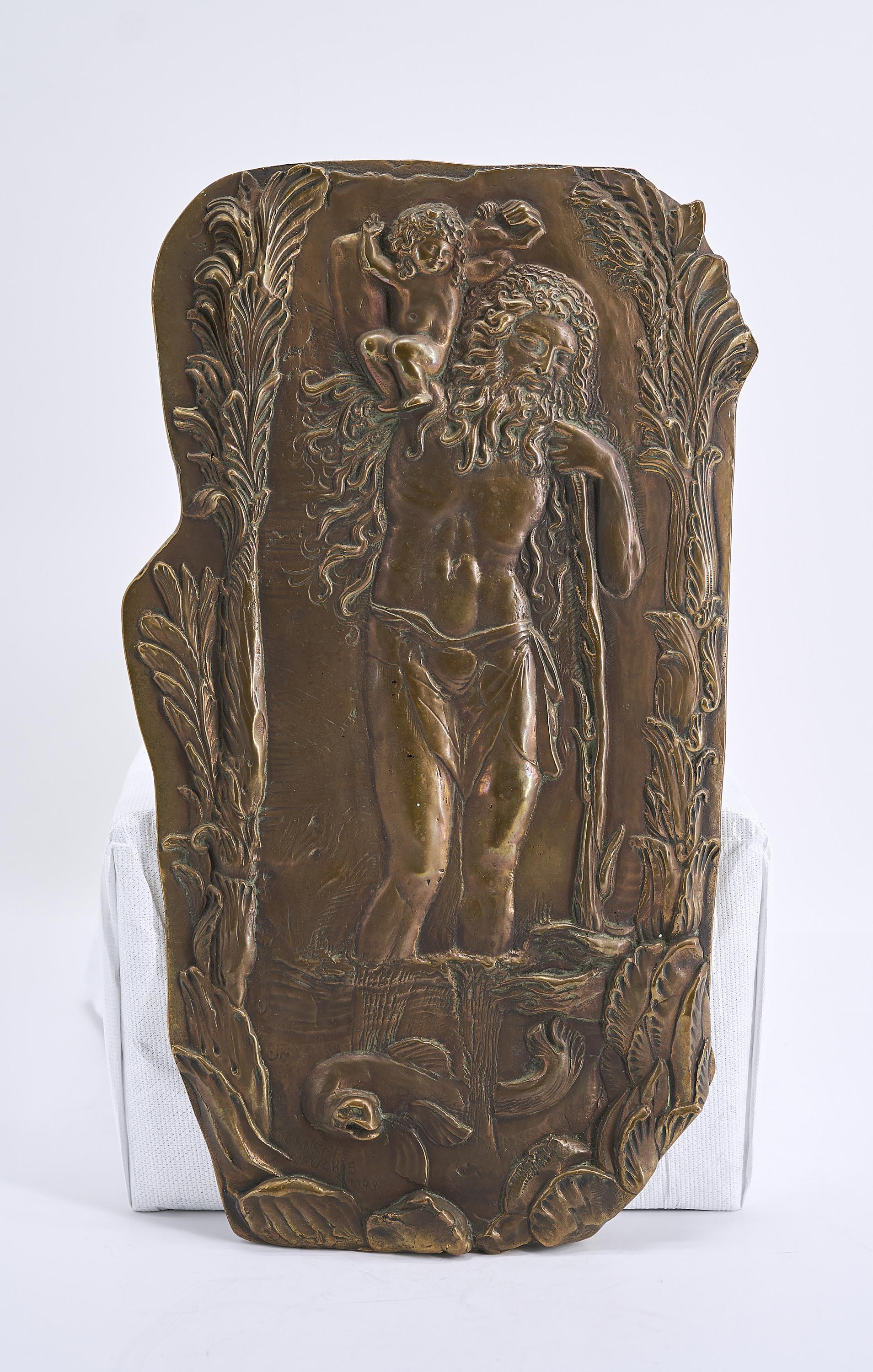 Ernst Fuchs - Relief (Hl. Christophorus).