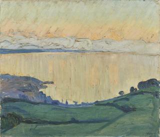 Ernst Geiger - Dämmerung Am Neuenburgersee, 1917
