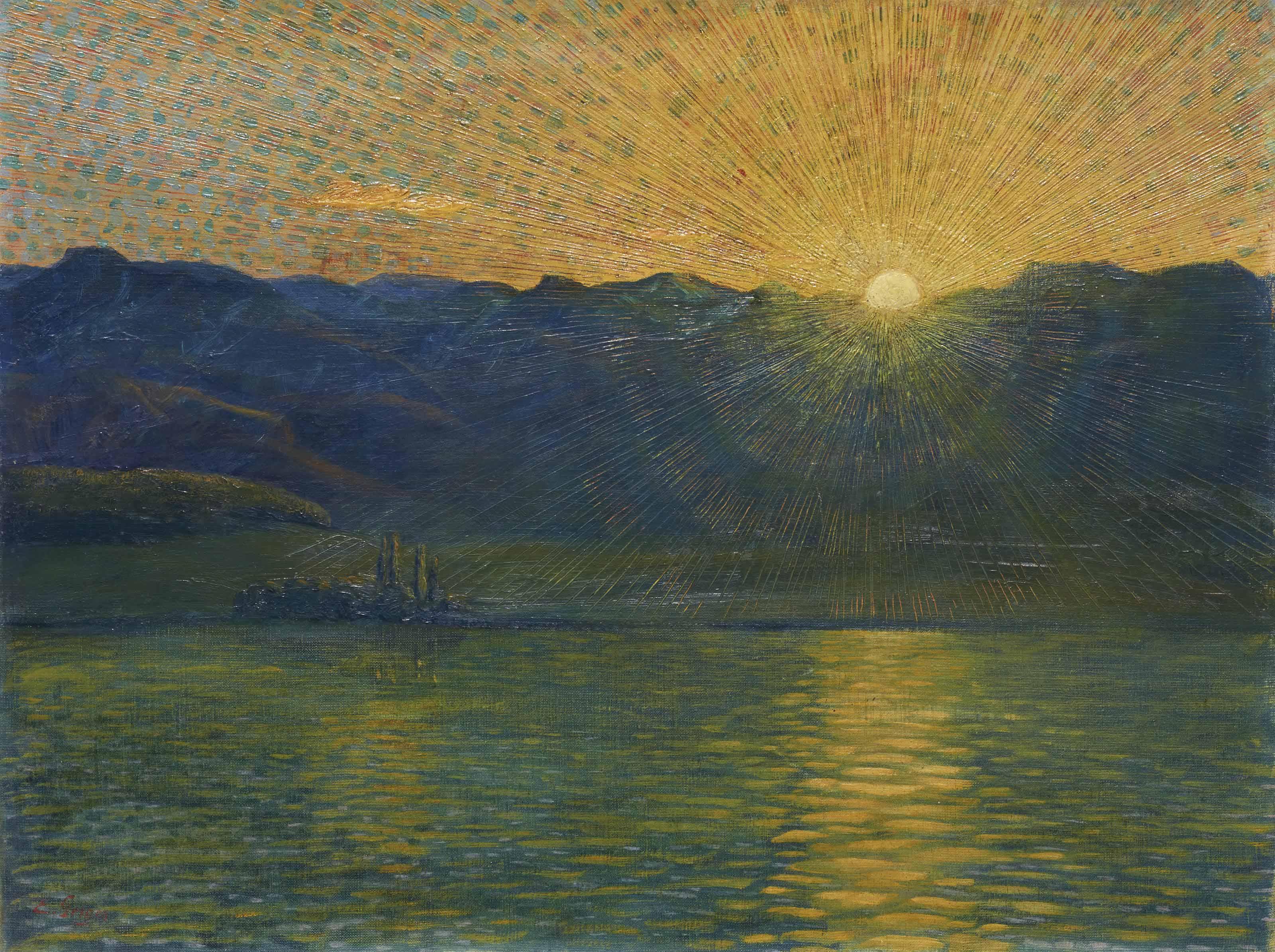 Ernst Geiger - Sonnenuntergang, 1904