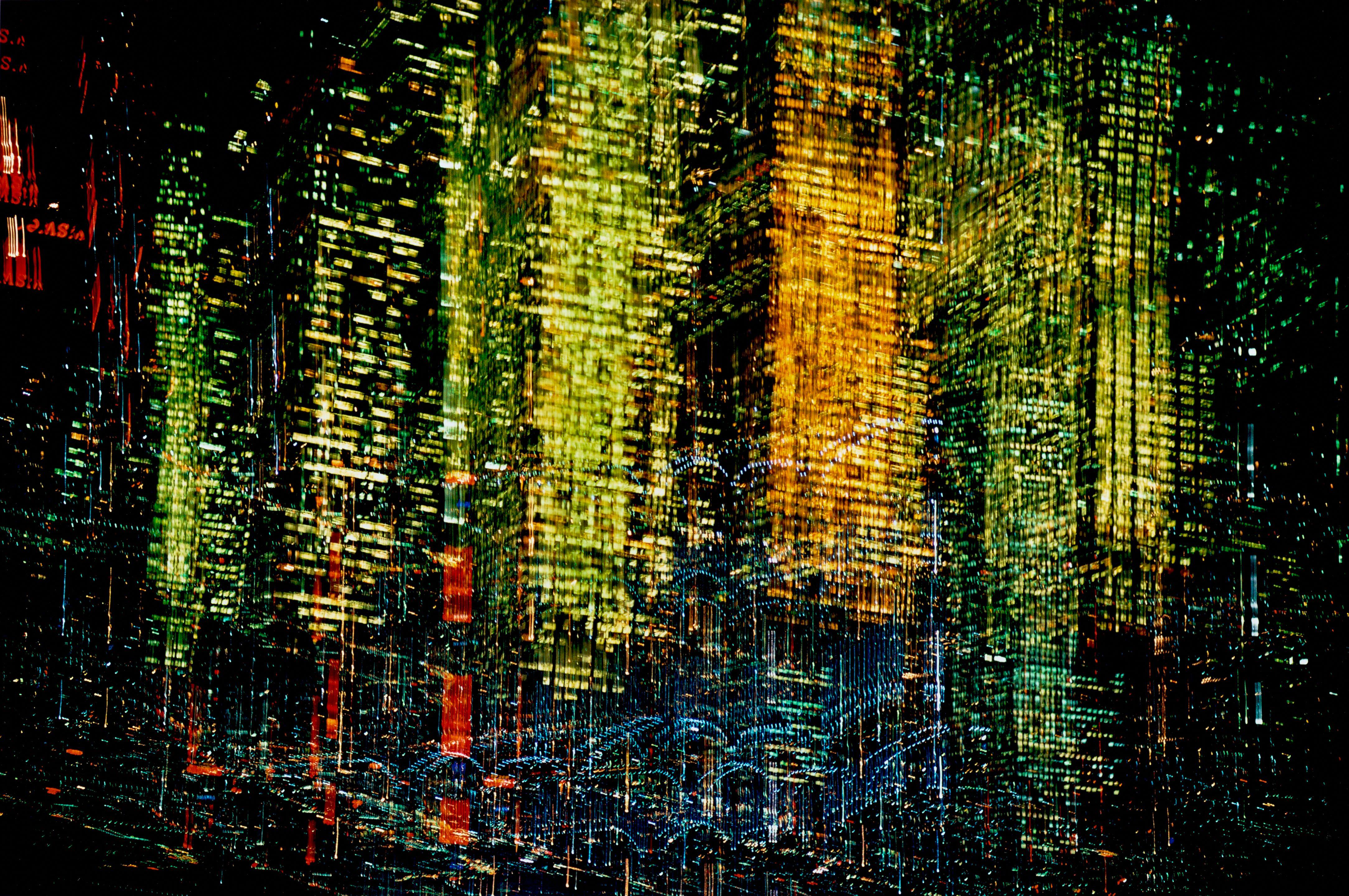 Ernst Haas - Lights of New York City