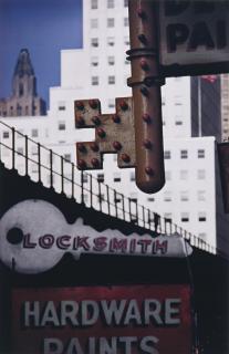 Ernst Haas - Locksmith\'S Sign, Nyc 
