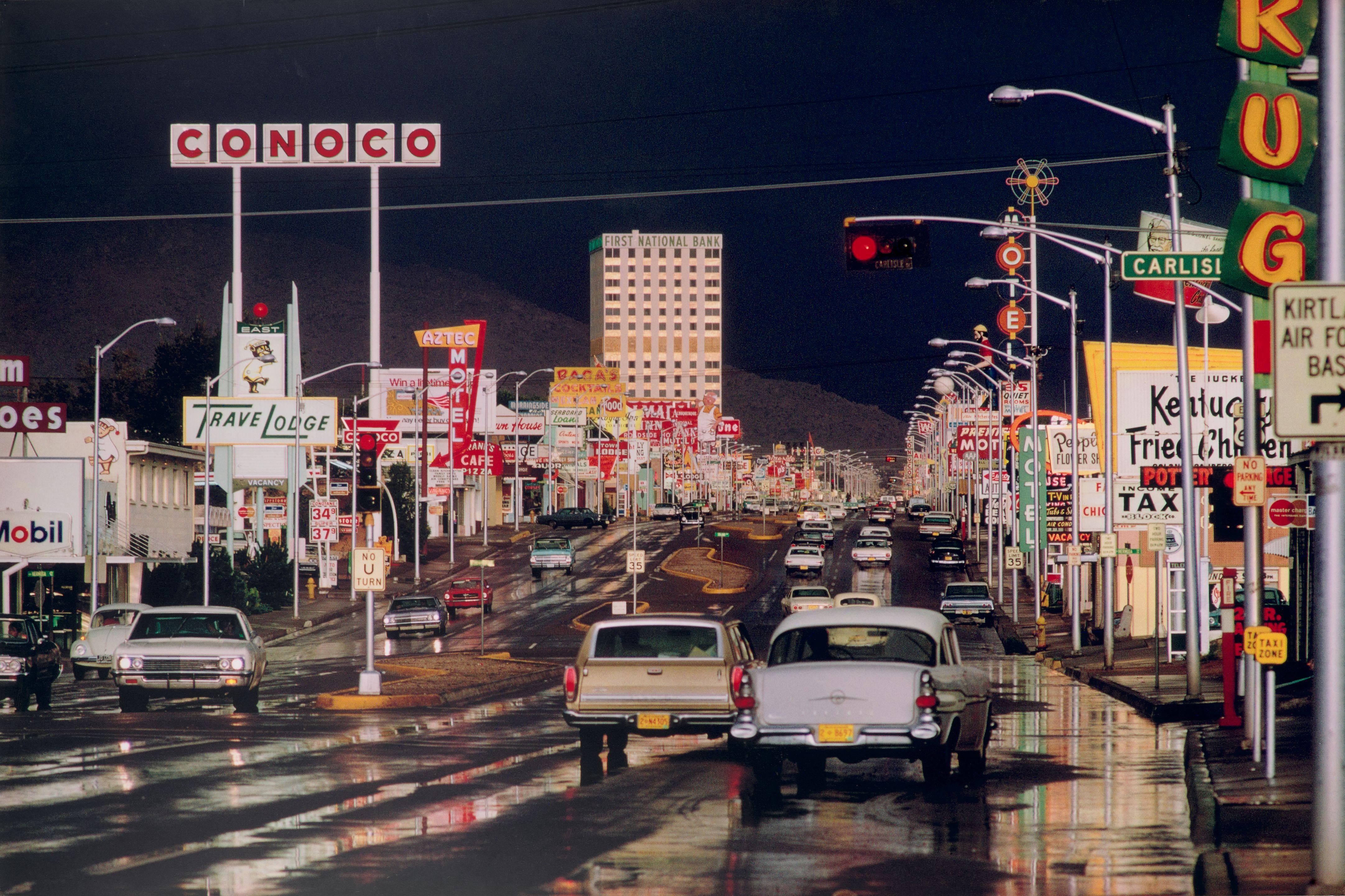 Ernst Haas - Route 66, Albuquerque, New Mexico