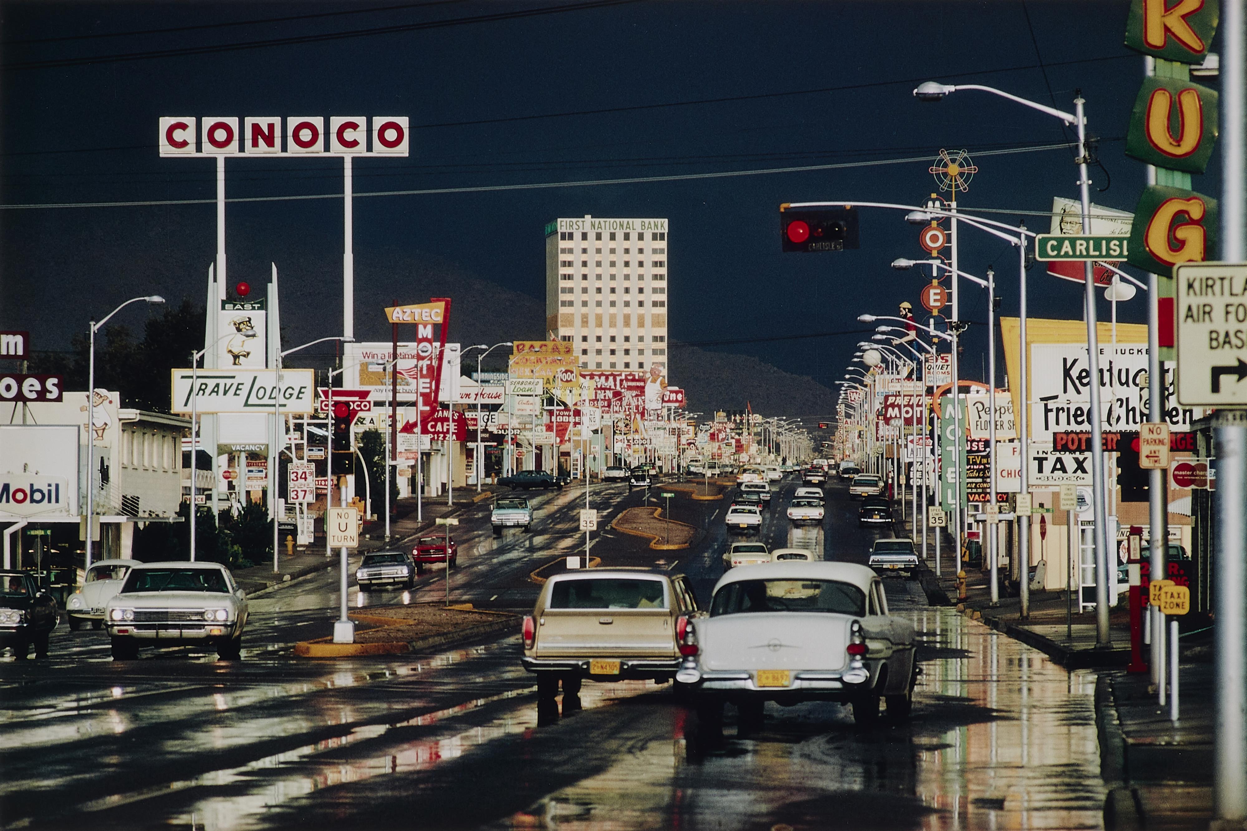 Ernst Haas - Route 66, Albuquerque, New Mexico