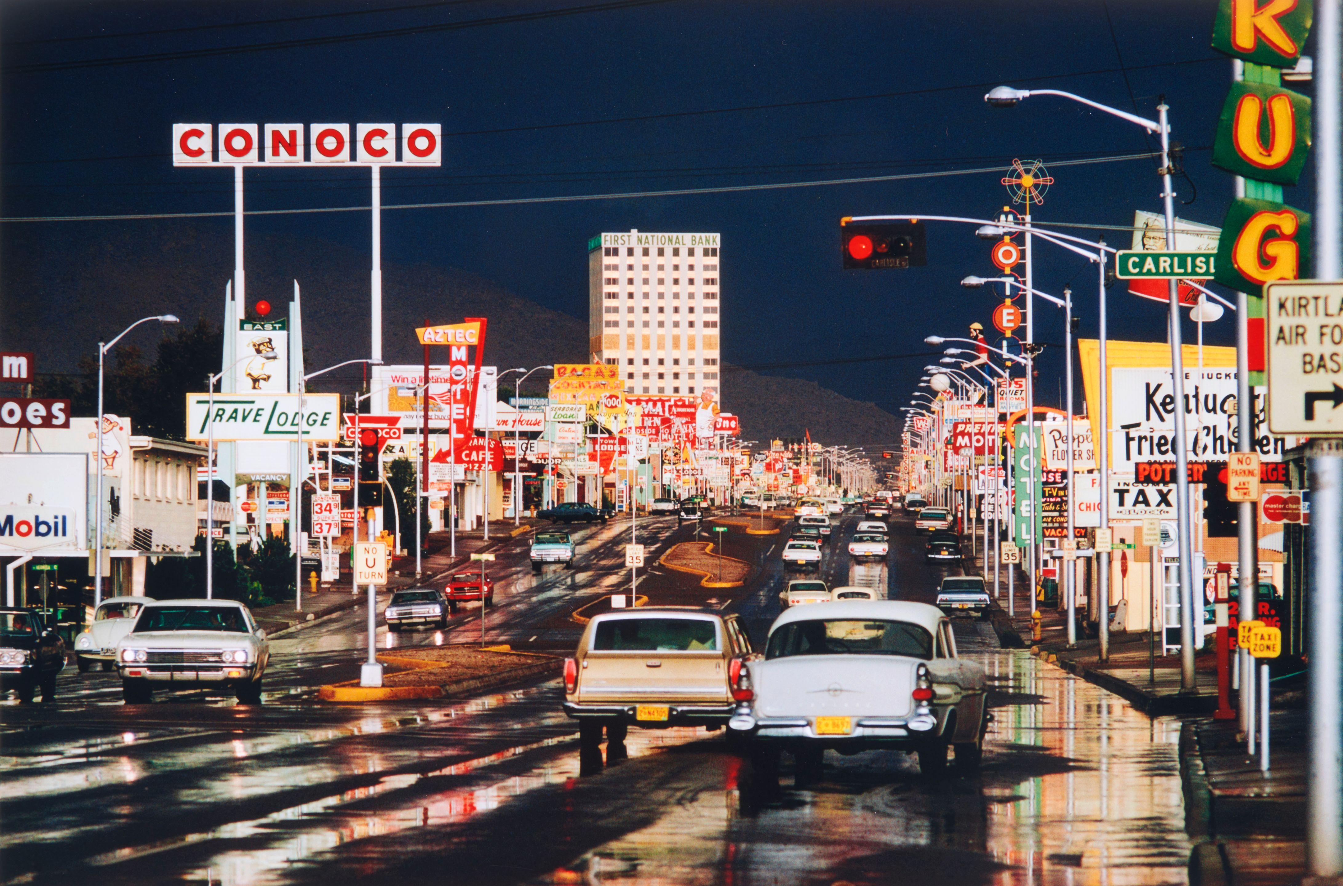 Ernst Haas - Route 66, Albuquerque, New Mexico