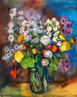 Ernst Huber - Blumenstillleben