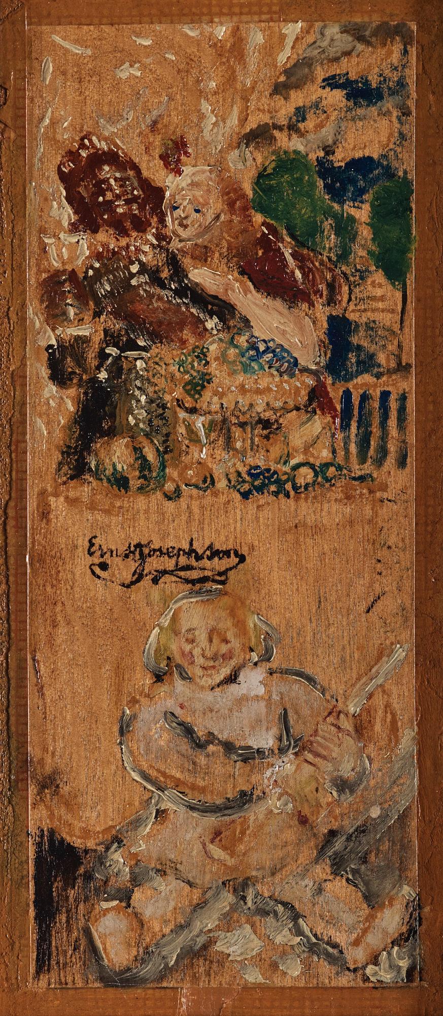 Ernst Josephson - Figures in a dramatic scene