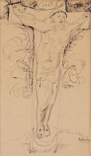 Ernst Josephson - \'Kristus på korset\' (Christ on the cross - selfportrait)