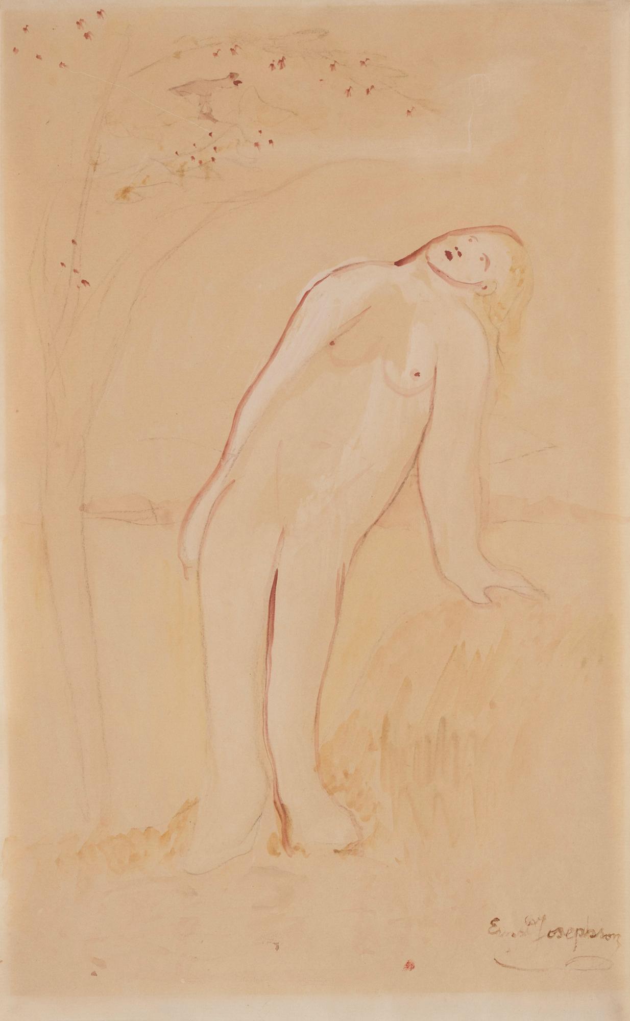 Ernst Josephson - The Woman and the Bird