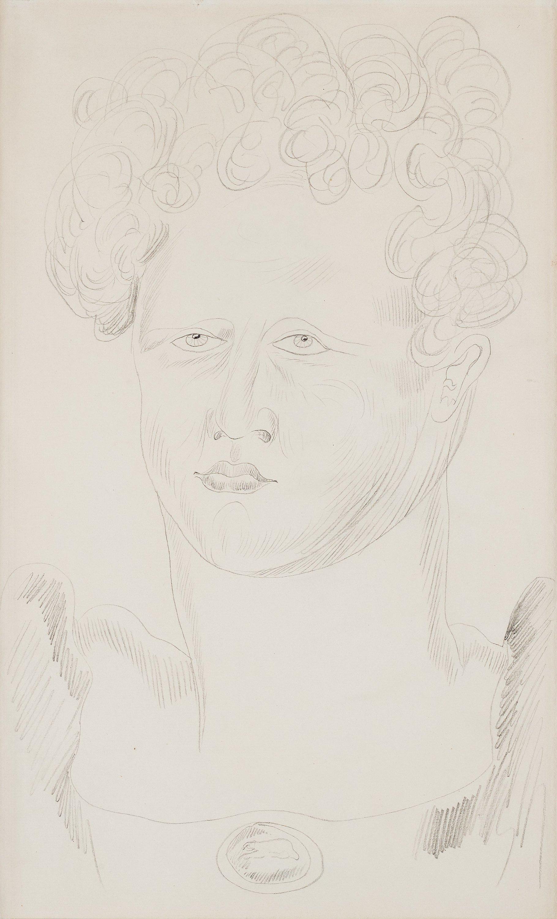 Ernst Josephson - Woman with curly hair