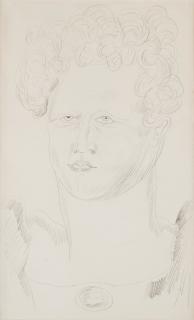 Ernst Josephson - Woman with curly hair