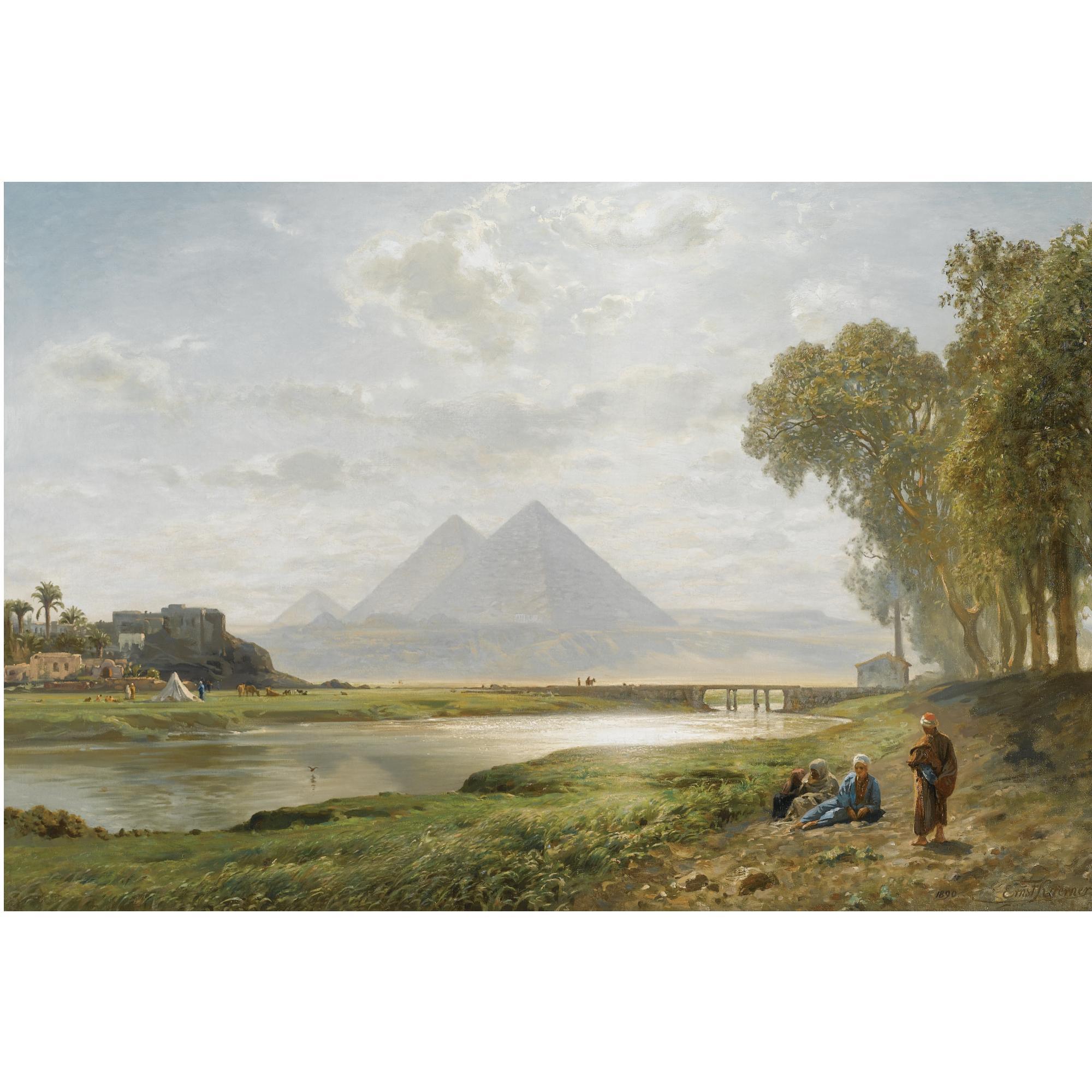 Ernst Koerner - German die Pyramiden Von Gizeh (The Pyramids At Gizeh, Morning)