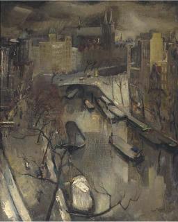 Ernst Leyden - A view of the Singel, Amsterdam