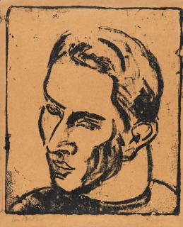 Ernst Ludwig Kirchner - Athletenkopf.