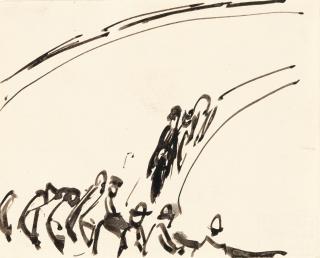 Ernst Ludwig Kirchner - Auf der Rennbahn (Steherrennen mit Zuschauern)