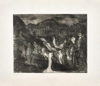 Ernst Ludwig Kirchner - Augustfeuer (G. 1406; D. 433)