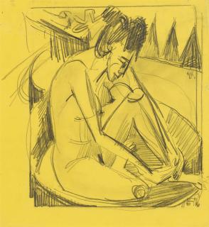 Ernst Ludwig Kirchner - Badende im Tub