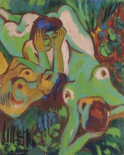 Ernst Ludwig Kirchner - Badende in der Wiese