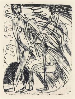 Ernst Ludwig Kirchner - Badende In Wellen