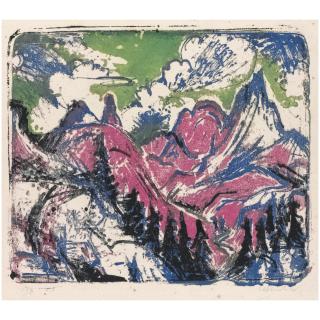 Ernst Ludwig Kirchner - Berggruppe (D. 376)